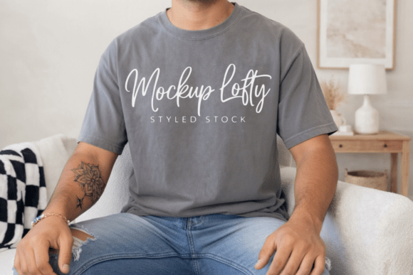 Download Comfort Colors 1717 Grey Mockup - Premium Resources