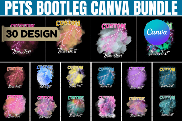 Download Pets Bootleg Canva Editable Bundle - Editable bundle Collection
