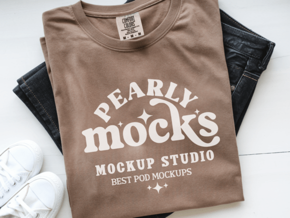 Download C1717 Folded Flat Lay T-shirt Mockup 4 - Premium Resources