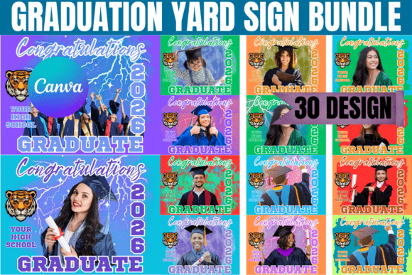 Download Graduation Yard Sign Bundle Template - Graduation yard sign Collection
