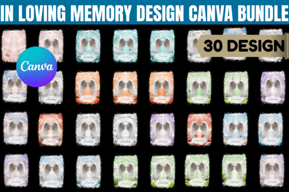 Download In Loving Memory Canva Editable Bundle - Editable bundle Collection