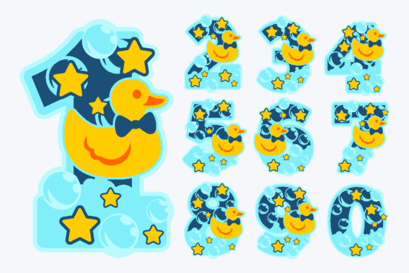 Download Rubber Duckie Boy Numbers - Rubber duckie Collection