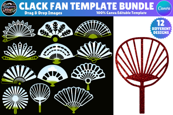 Download Clack Fan Template Canva Editable Bundle - Editable bundle Collection